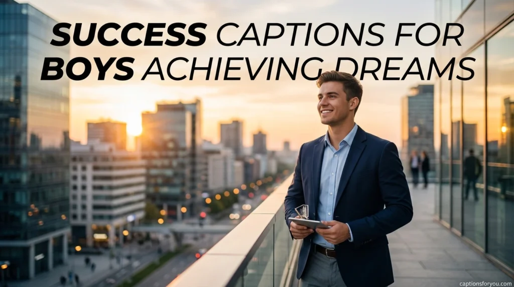 Success Captions for Boys Achieving Dreams