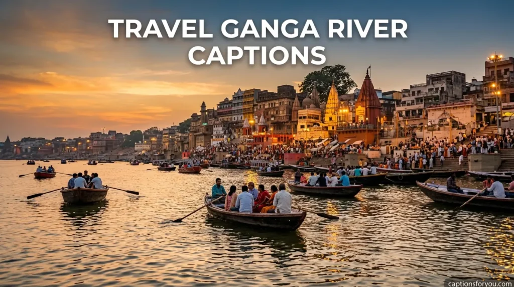 Travel Ganga River Captions