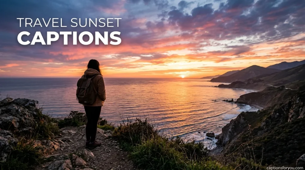 Travel Sunset Captions