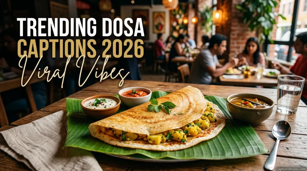 Trending dosa captions 2026 viral vibes