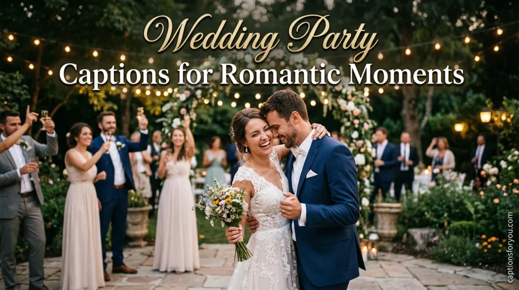 Wedding Party Captions for Romantic Moments