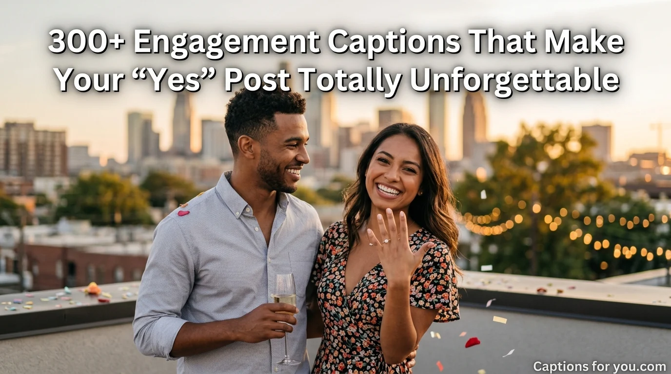 300+ Engagement Captions That Make Your “Yes” Post Totally Unforgettable