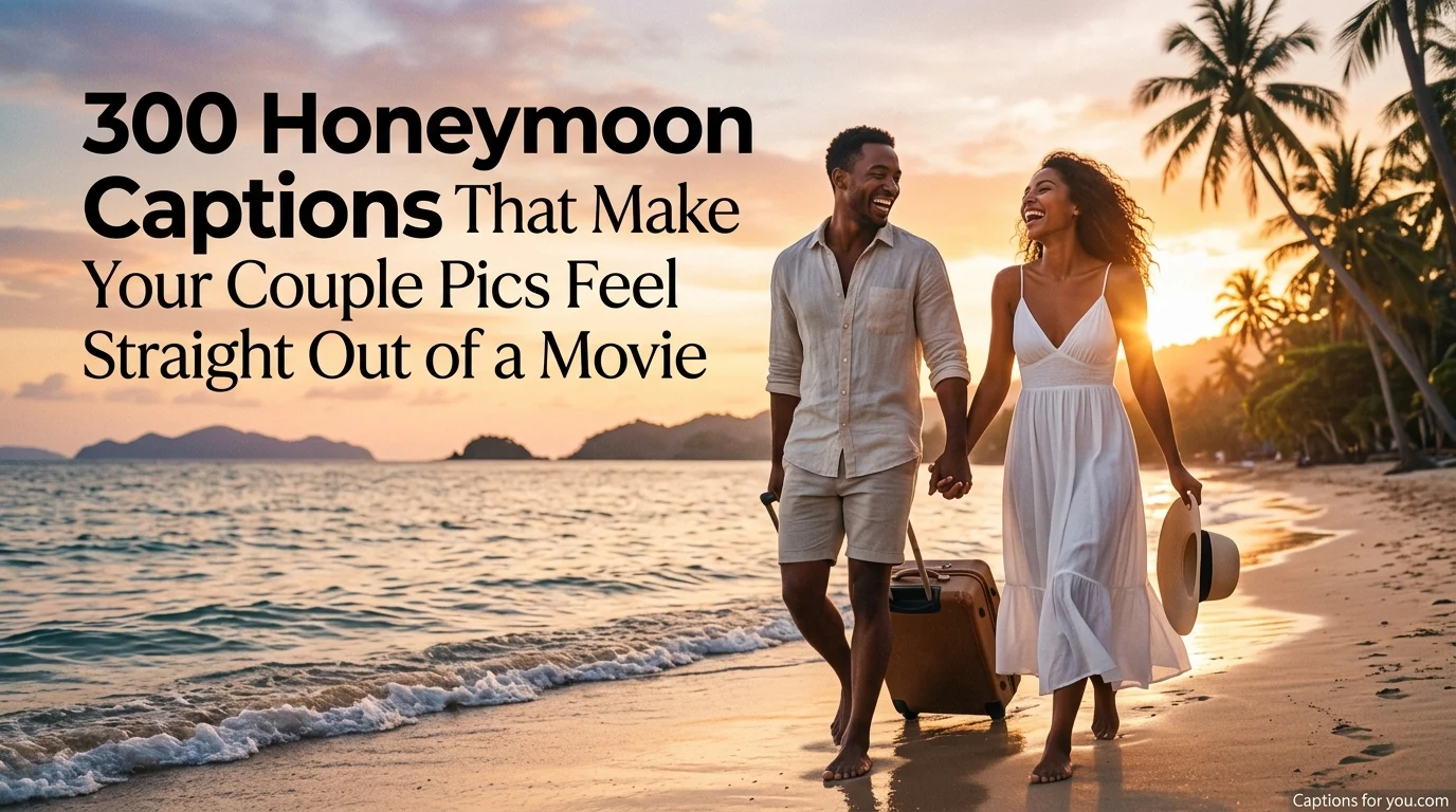 300 Honeymoon Captions That Make Your Couple Pics Feel Straight Out of a Movie