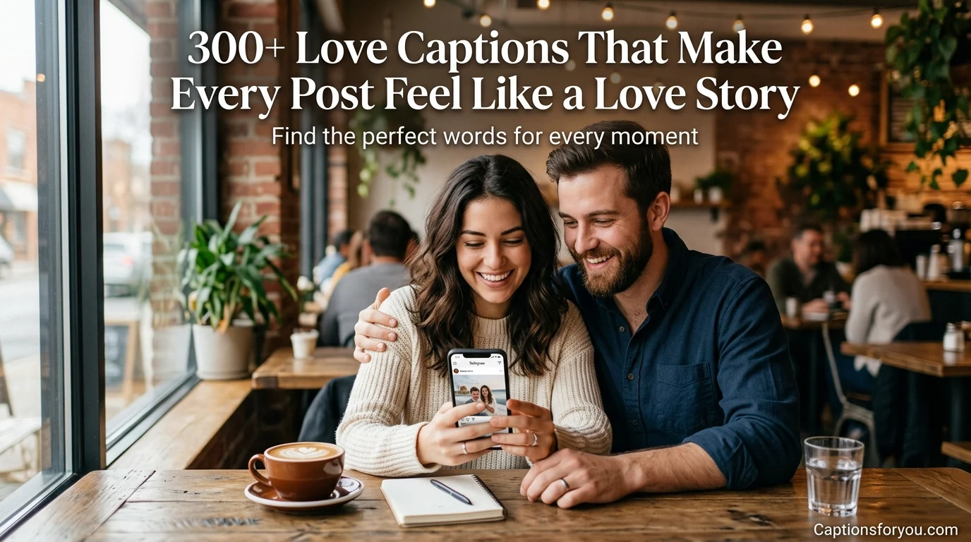 300+ Love Captions That Make Every Post Feel Like a Love Story