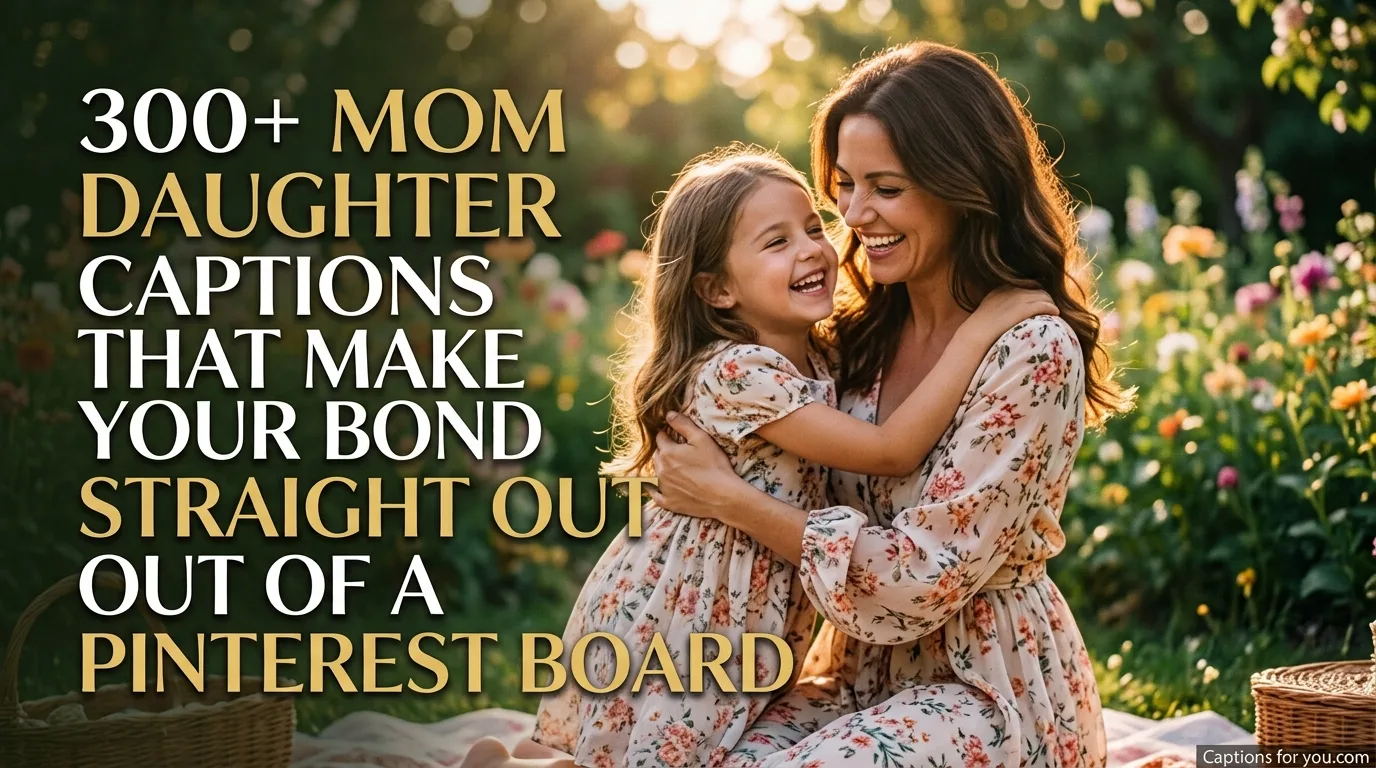 300+ Mom Daughter Captions That Make Your Bond Look Straight Out of a Pinterest Board