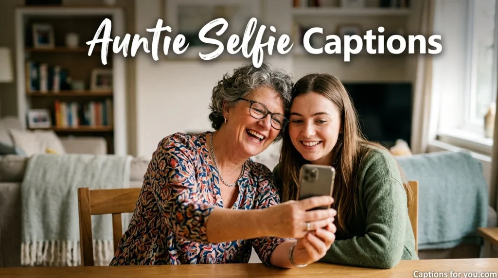 Auntie Selfie Captions