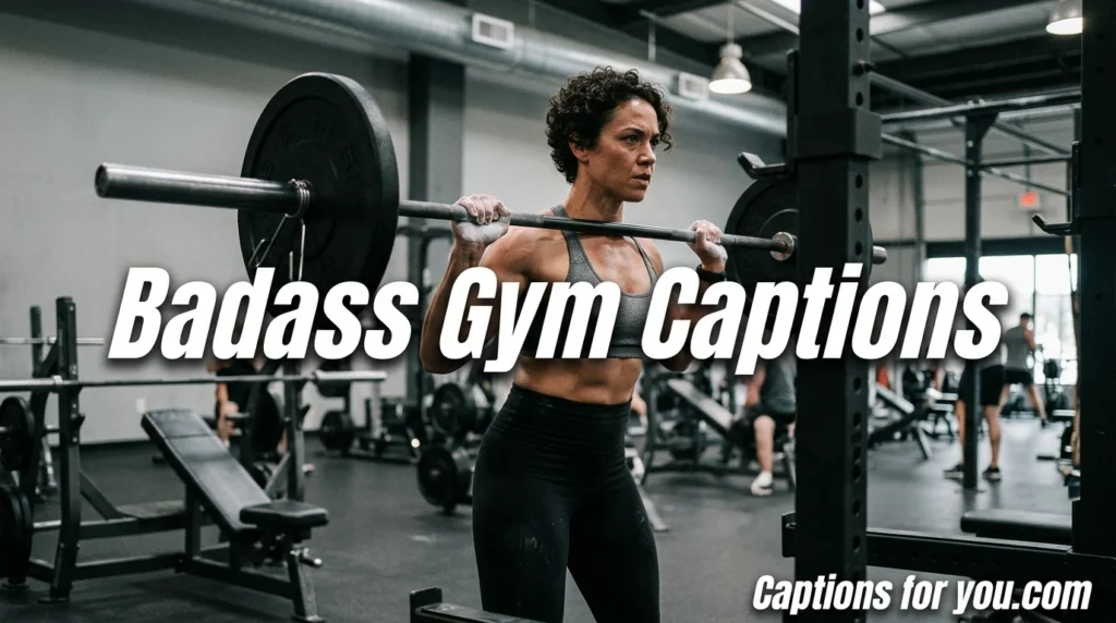 Badass Gym Captions