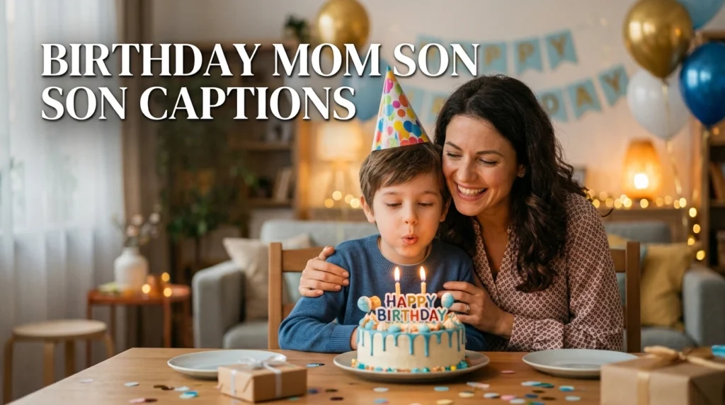 Birthday Mom Son Captions