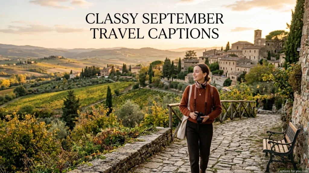 Classy September Travel Captions