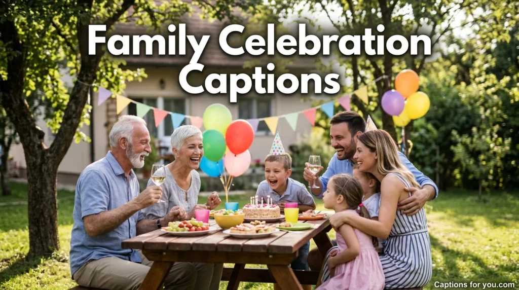 Family Celebration Captions