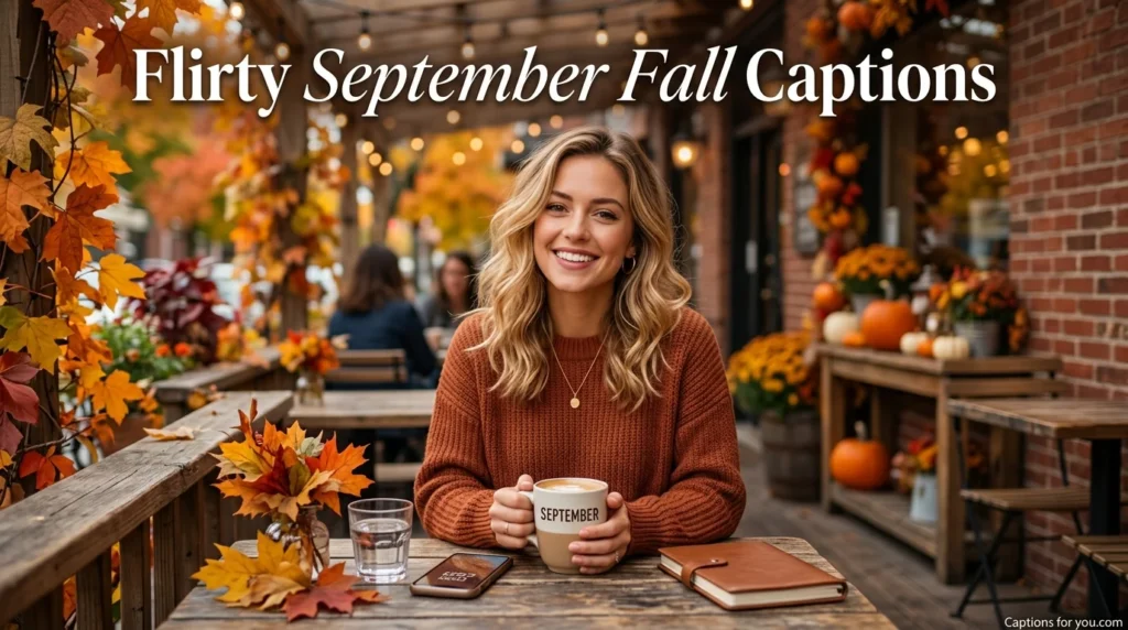 Flirty September Fall Captions