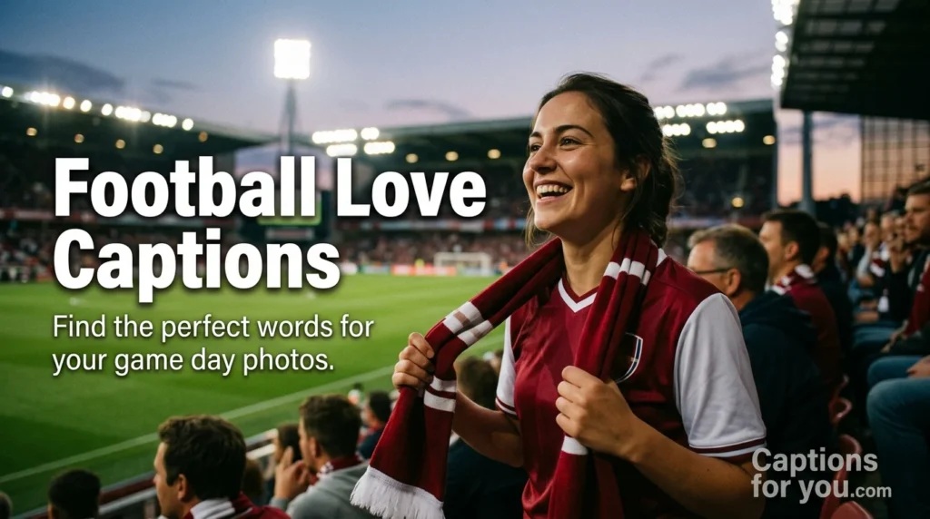 Football Love Captions
