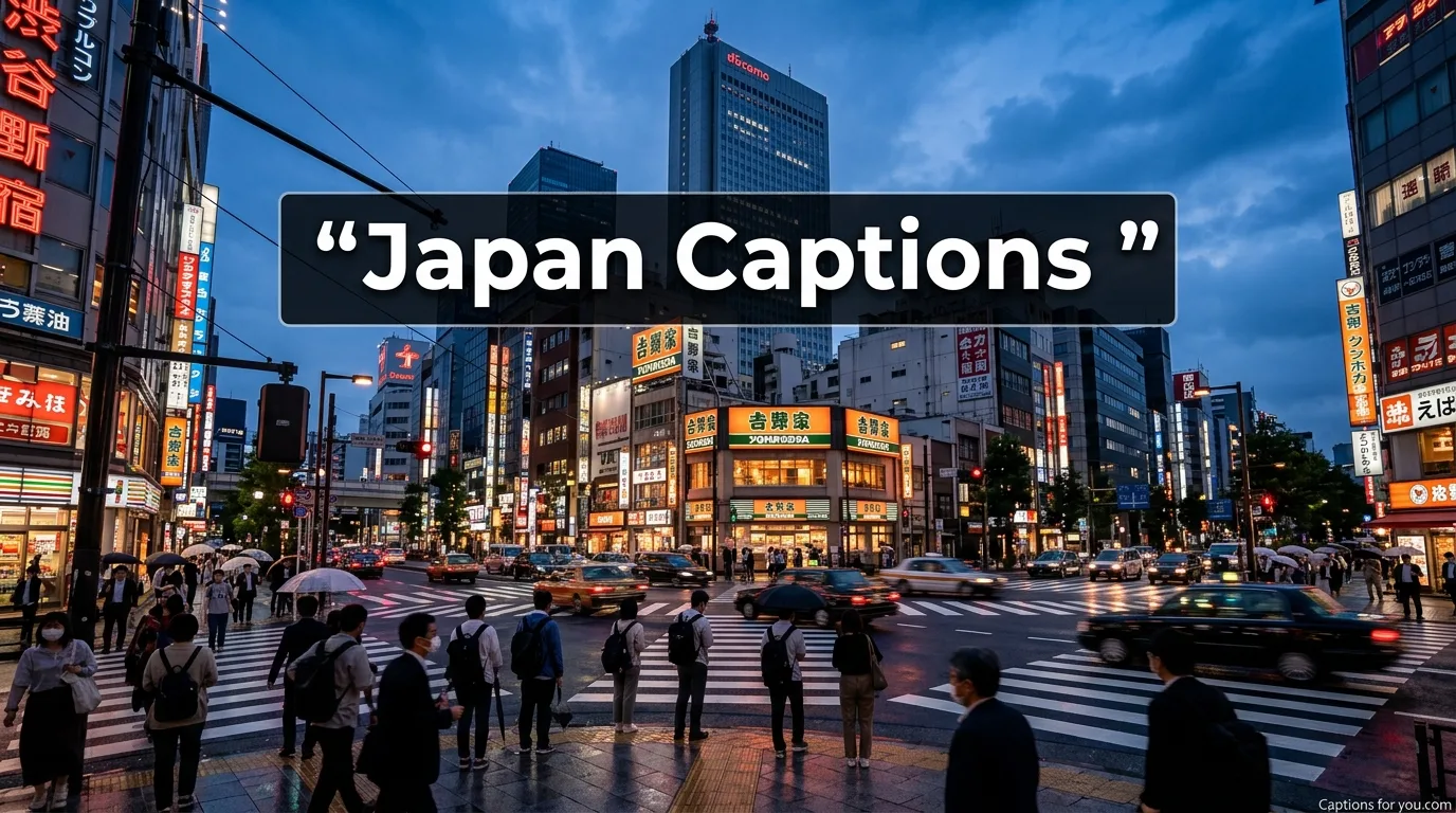 Japan Captions