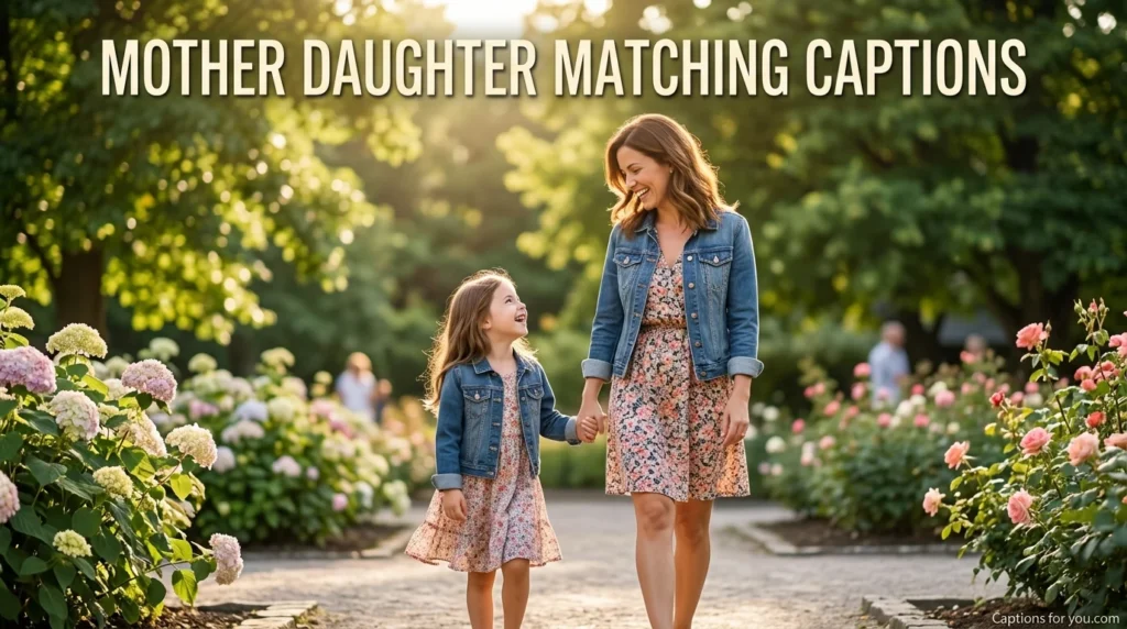 Mother Daughter Matching Captions