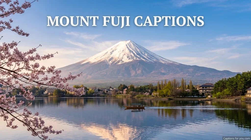 Mount Fuji Captions
