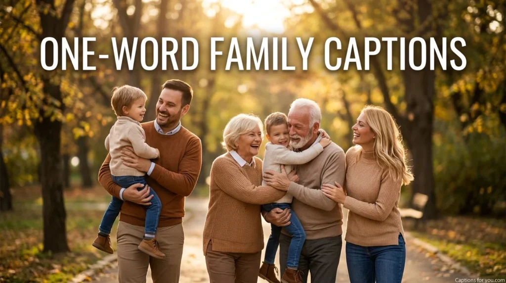 One-Word Family Captions