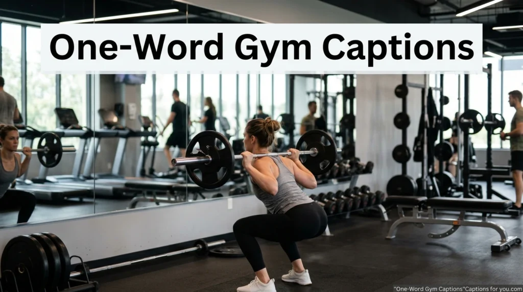 One-Word Gym Captions