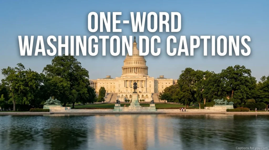 One-Word Washington DC Captions