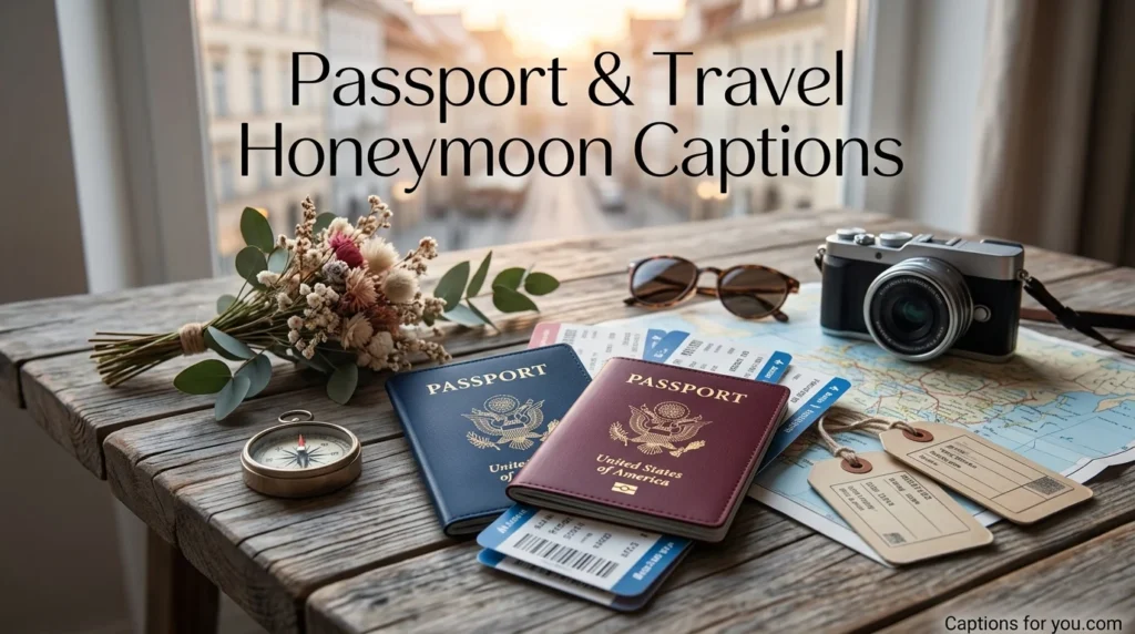 Passport & Travel Honeymoon Captions