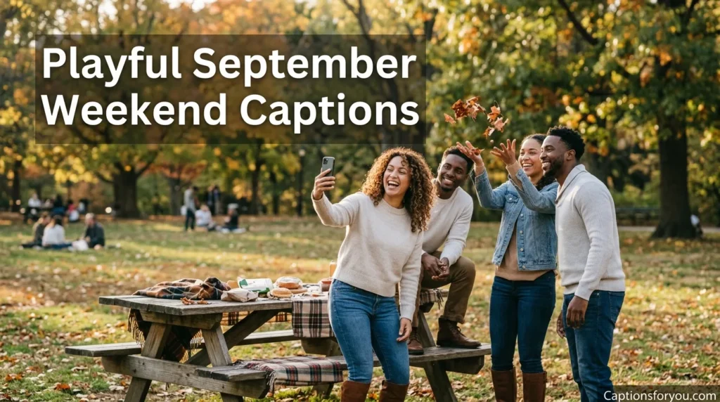 Playful September Weekend Captions