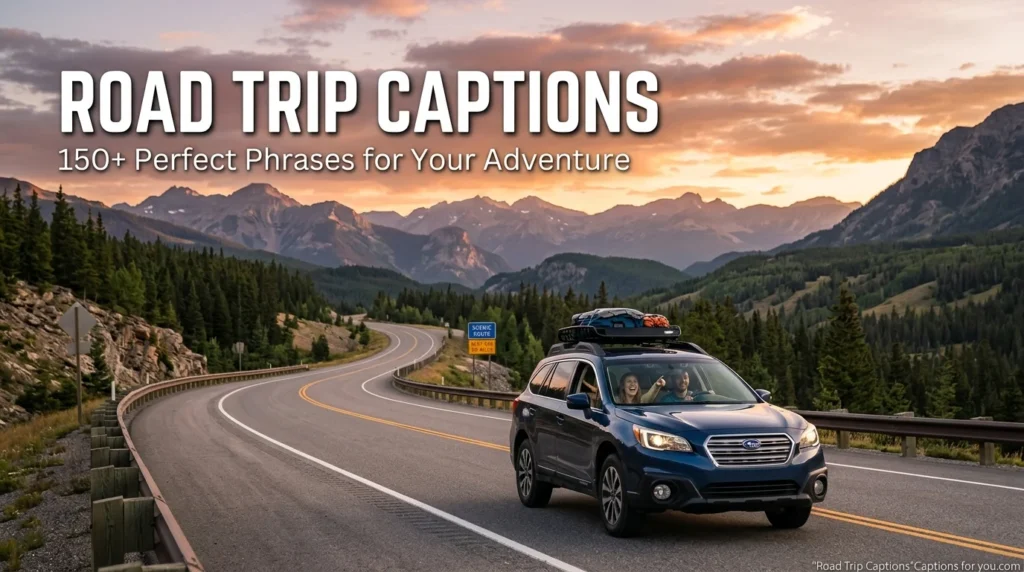 Road Trip Captions