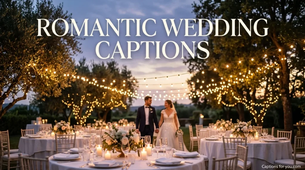 Romantic Wedding Captions