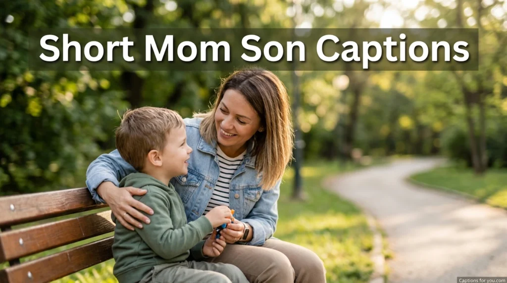 Short Mom Son Captions