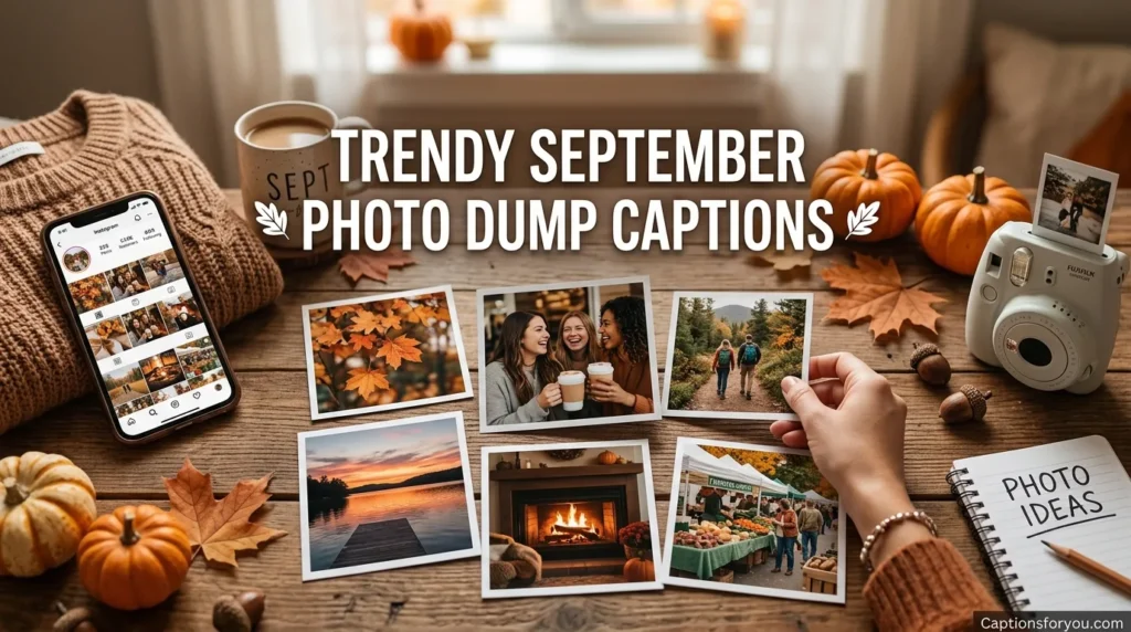 Trendy September Photo Dump Captions