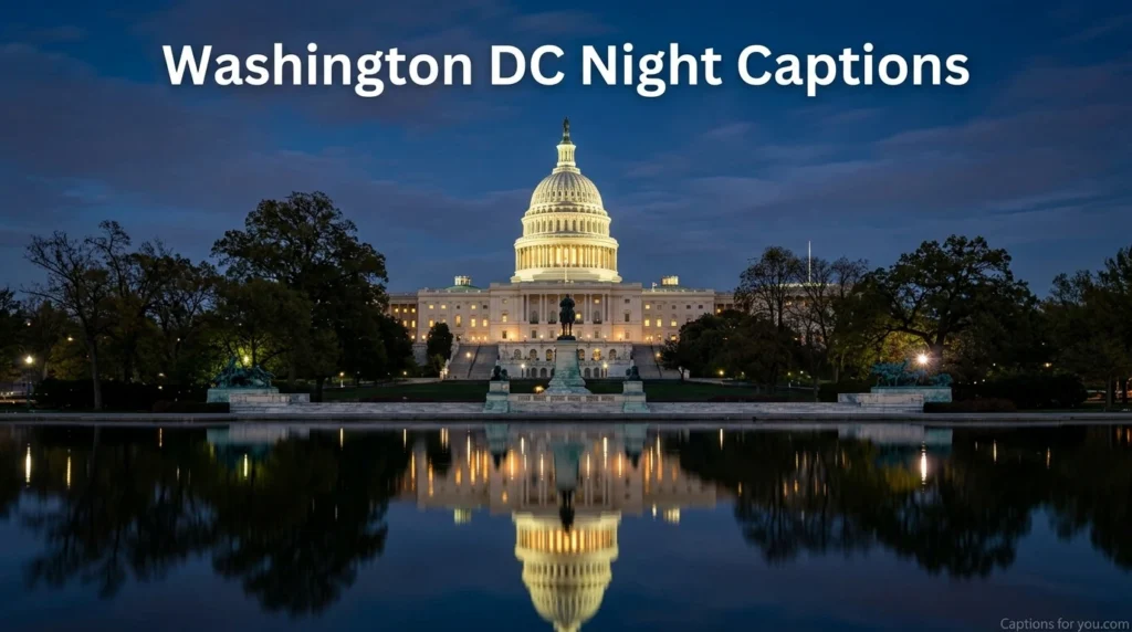 Washington DC Night Captions