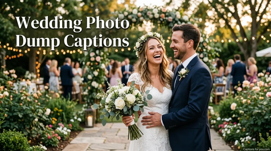 Wedding Photo Dump Captions